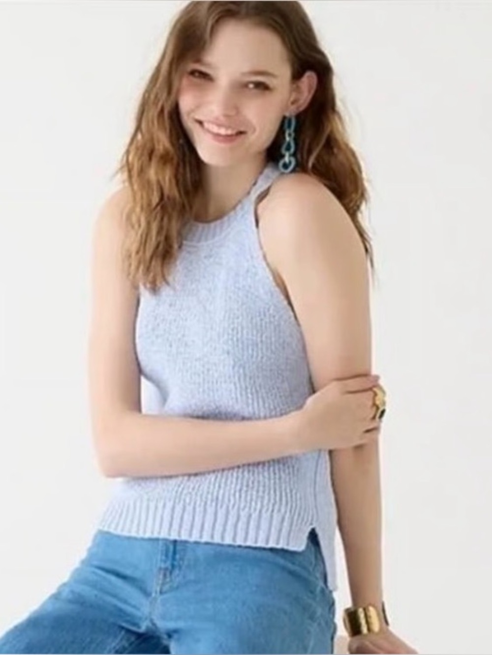 J. Crew High-Neck Sweater Tank❤️